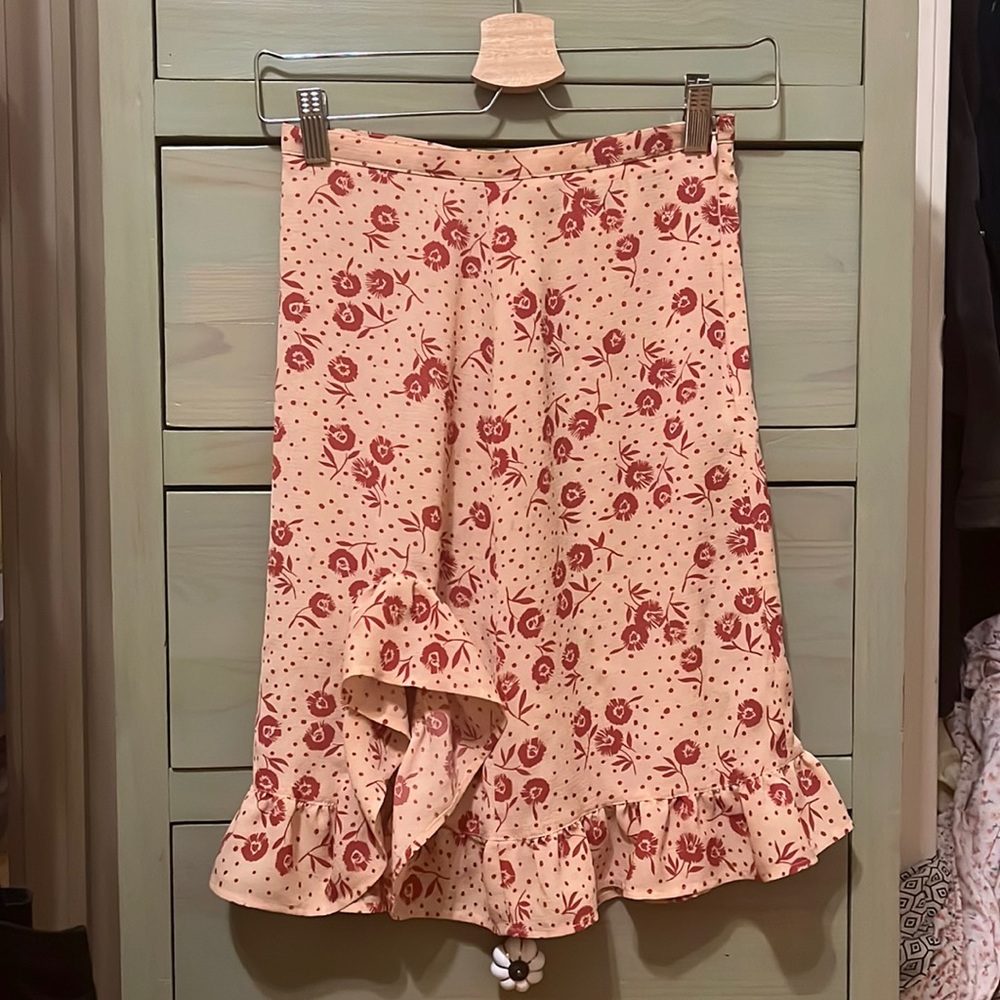 Floral Rouje Skirt